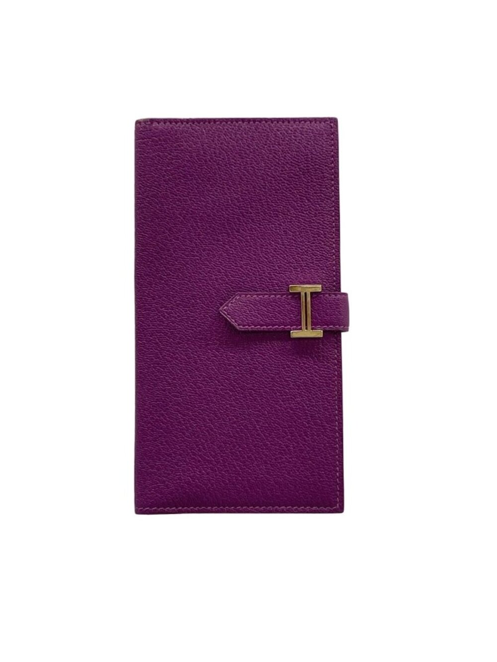 Hermes Wallet Bearn Classic Anemone Silver